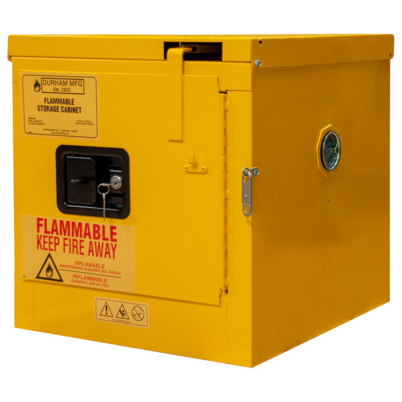 Durham Flammable Storage - 2 Gallon - Self Close - Yellow