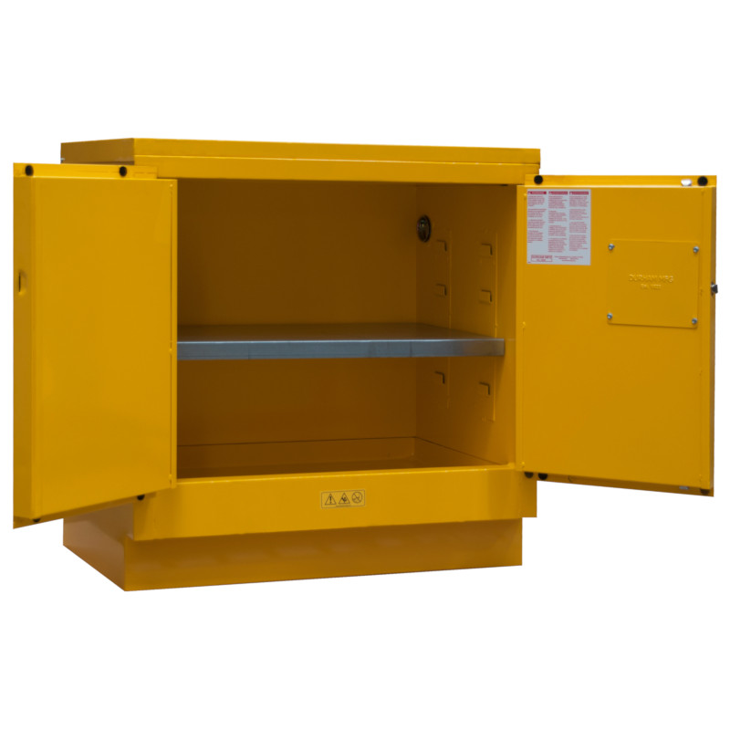 Durham Flammable Storage - 22 Gallon - Manual Close - Yellow
