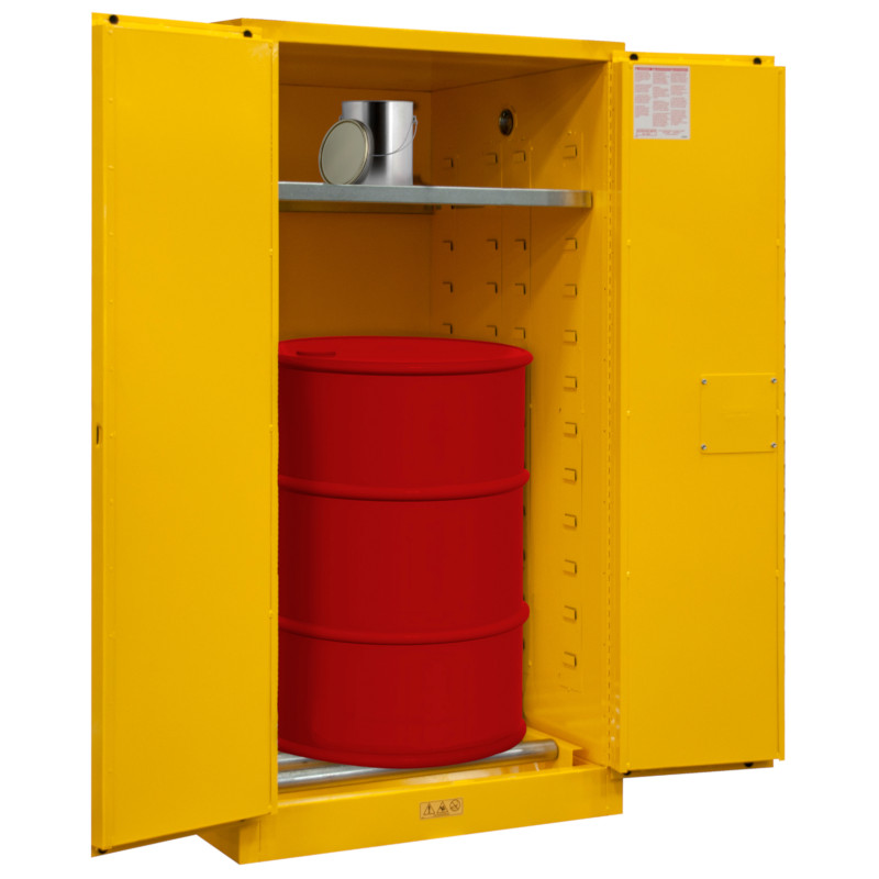 Durham Flammable Storage - 55 Gallon - Manual Close - Yellow