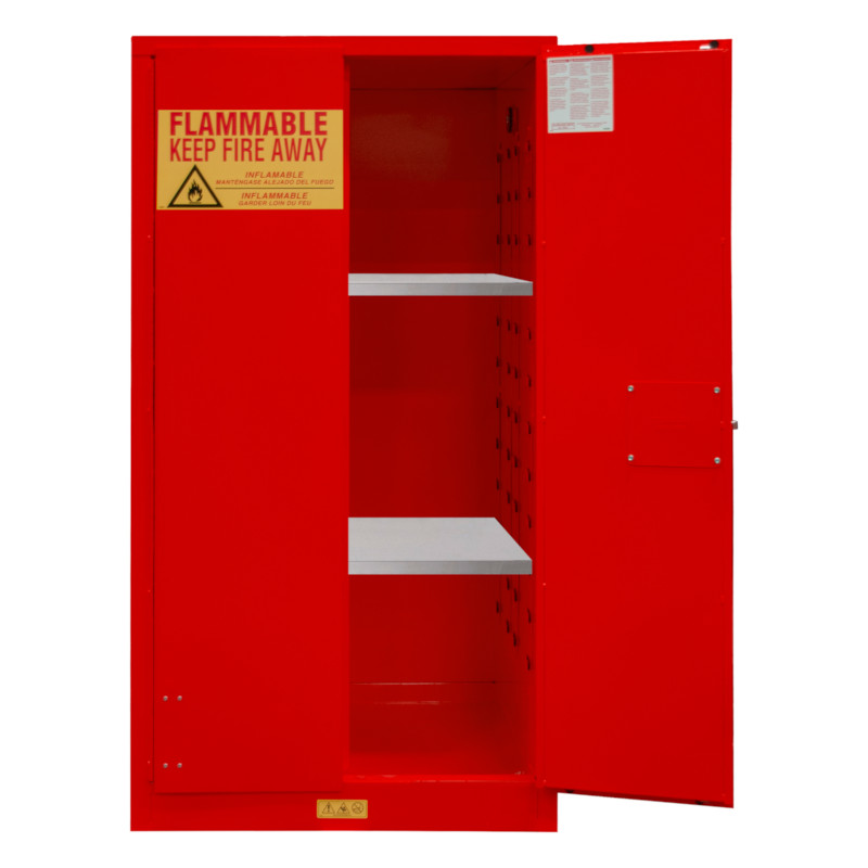 Durham Flammable Storage - 60 Gallon - Manual Close - Red