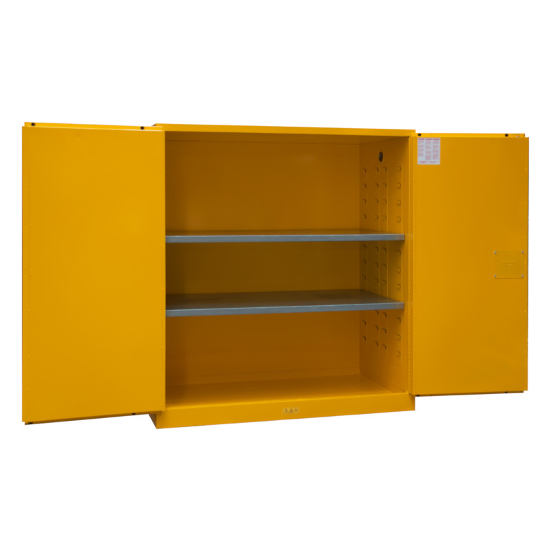 Durham Flammable Storage - 120 Gallon - Manual Close - Yellow