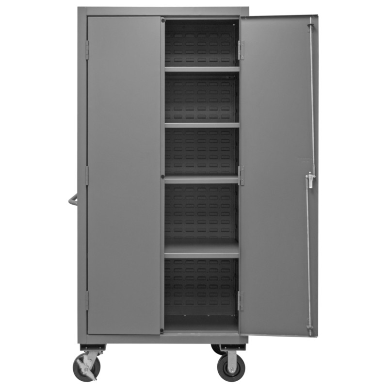 Durham Mobile Cabinet - 4 Shelves - 36 in x 24 in x 81 in