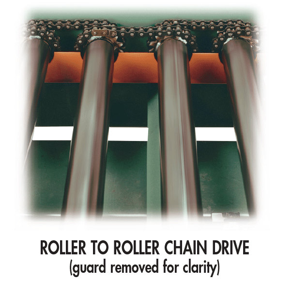 Roller to roller chain drive