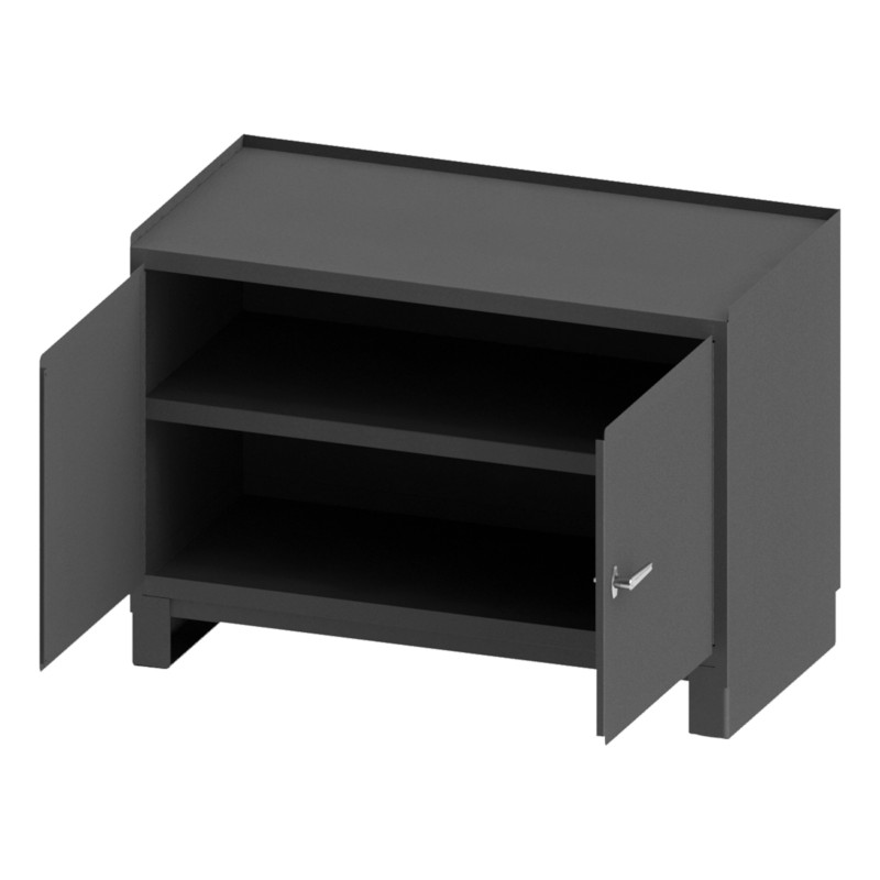 Stationary Workstation with 1 Shelf