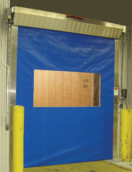 Blue SealTight Roll-Up Door