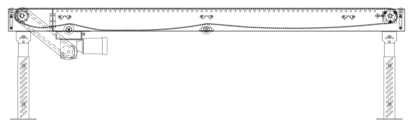 700PB Flat Friction Top Plastic Belt Conveyors