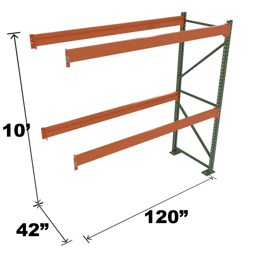 Stromberg Teardrop Storage Rack - Add-on Unit without Deck - 120 in x 42 in x 10 ft