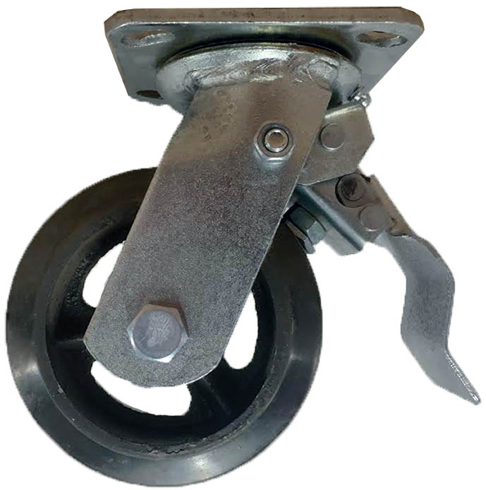 CA6 Series 5 Inch Casters with Swivel Lock Brakes