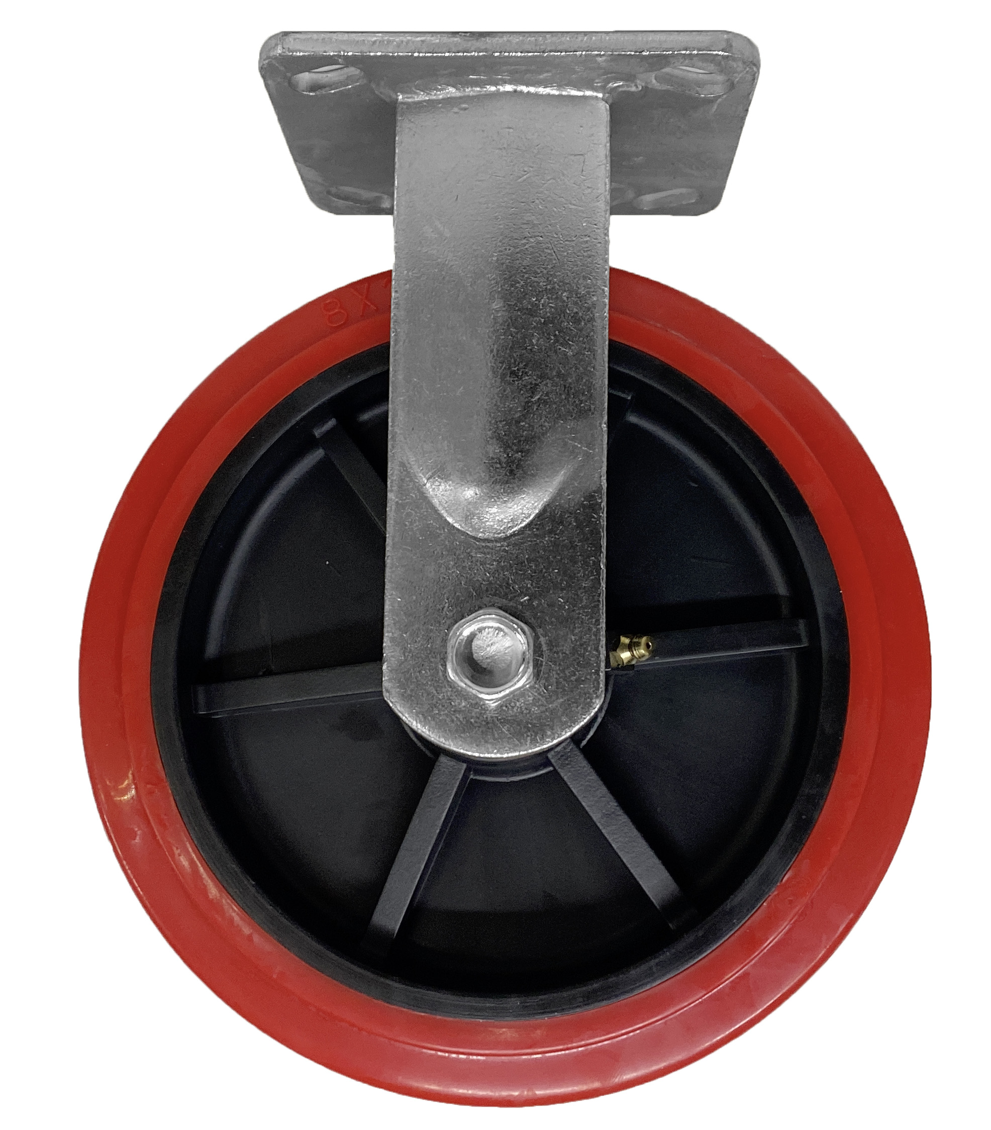 CA6R-8PPR Polyurethane Rigid Casters with Plastic Hub