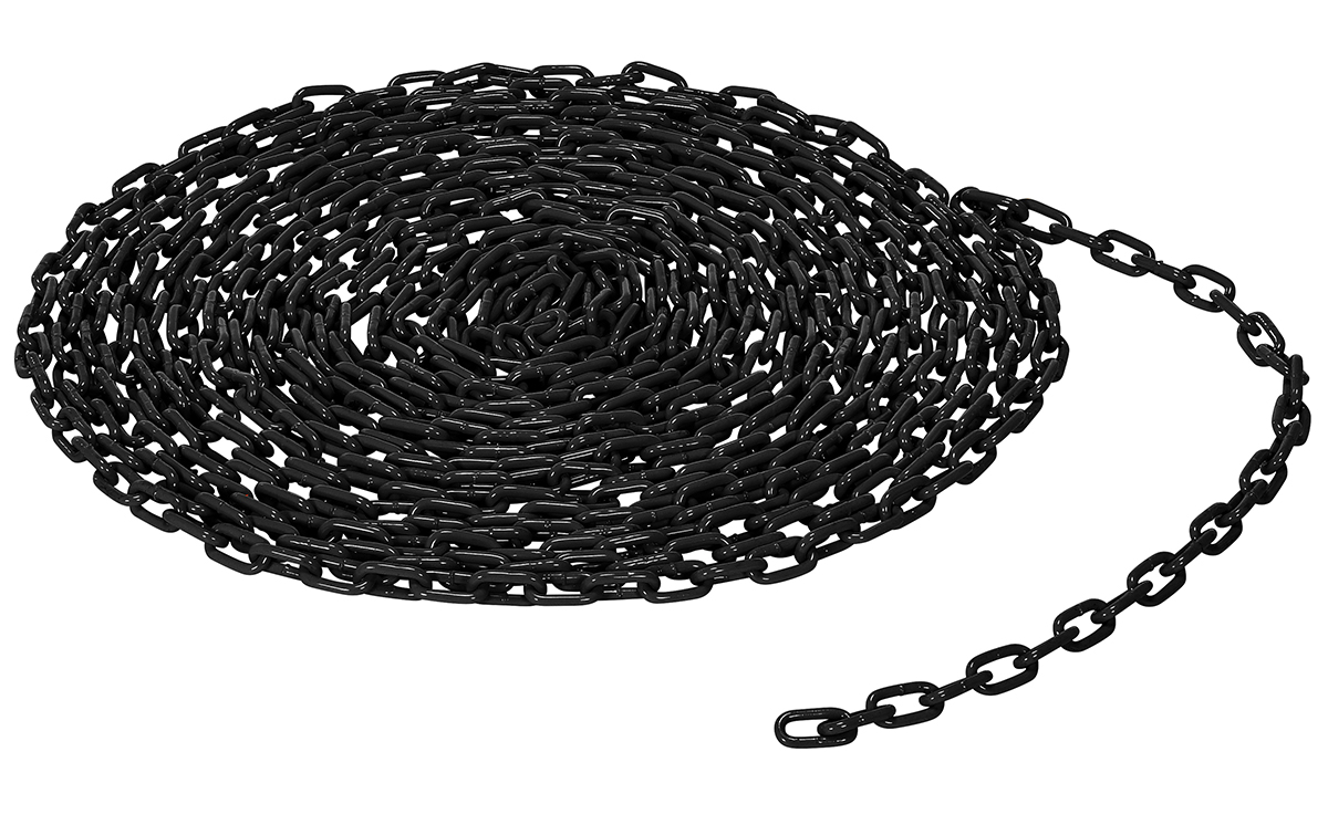 CHAIN-316-PF-BLK Black Bollard Chain