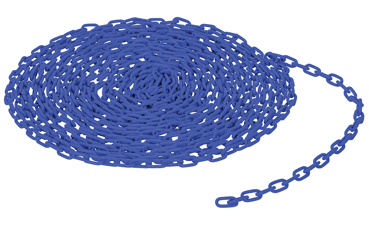 CHAIN-316-PF-BL Blue Bollard Chain