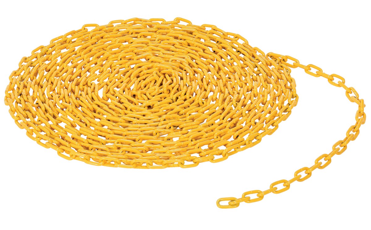 CHAIN-316-PF-YL Yellow Bollard Chain