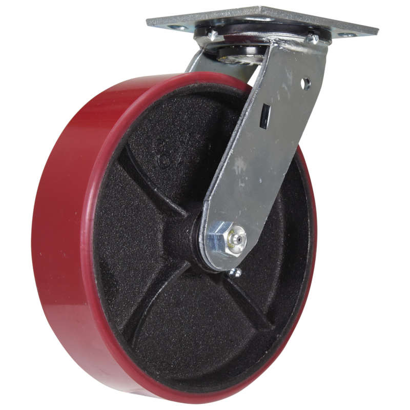 Vestil Medium-Heavy Duty Polyurethane Casters - Cast Iron Wheel Core