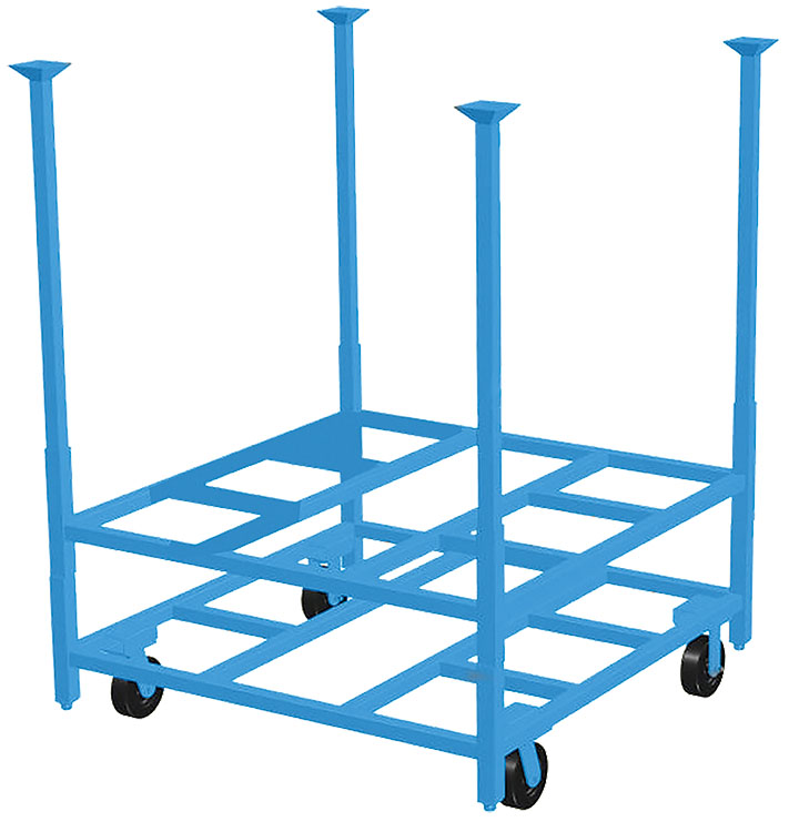 Portable Stacking Rack Carts
