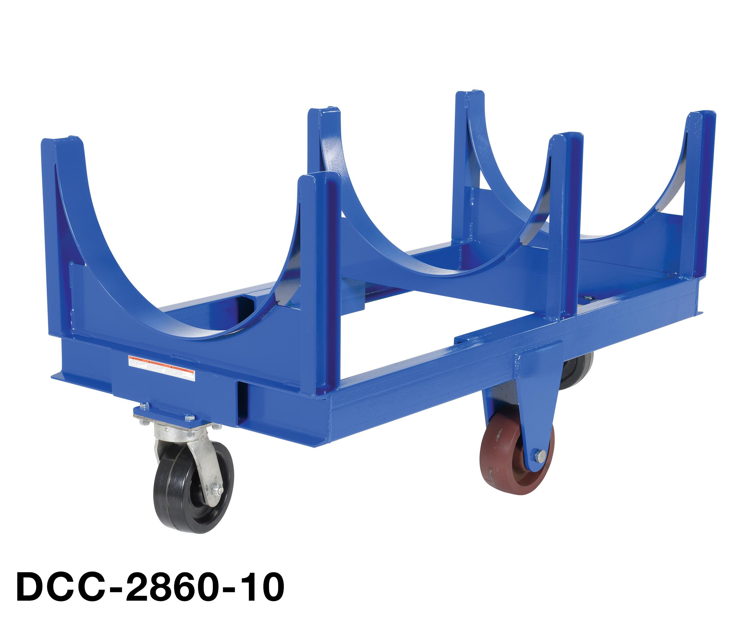 Capacity Vestil DCC-80 Steel Heavy Duty Cradle Cart 4000 lb 30.375 x 30.6875 