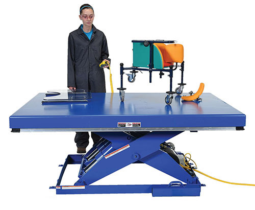 Electric Hydraulic Scissor Lift Tables 4000 lbs Capacity - Standard Ship
