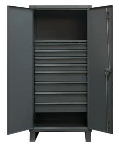 Durham Extra Heavy Duty 8 Drawer Cabinet with 1 Shelf Model No. HDCD243678-8M95