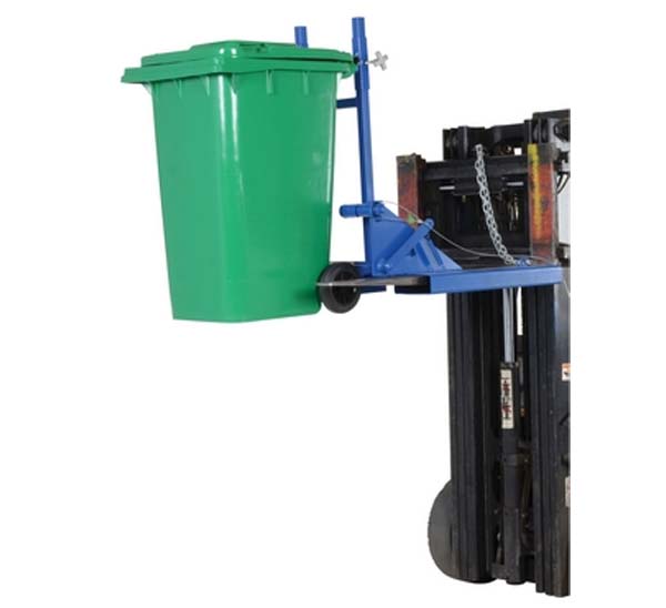 Fork Truck Mounted Trash Can Dumper