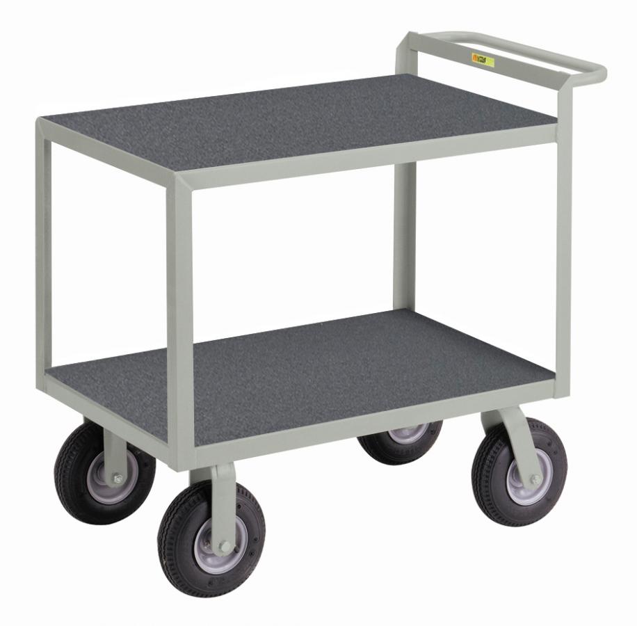 Instrument Cart with Hand Guard and Flush Shelves