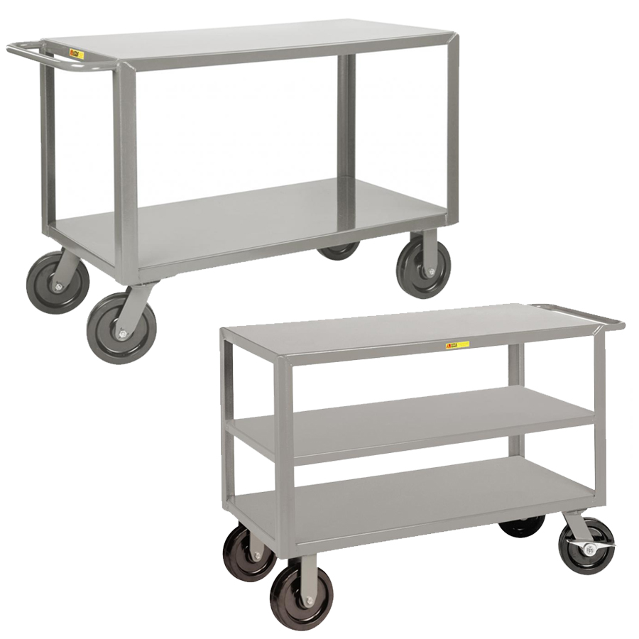Gray 24 x 36 Little Giant G-2436-9P Cushion Load Merchandise Collector Cart