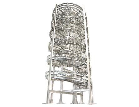 Roach Gravity Spiral Skatewheel Conveyor Conveyors