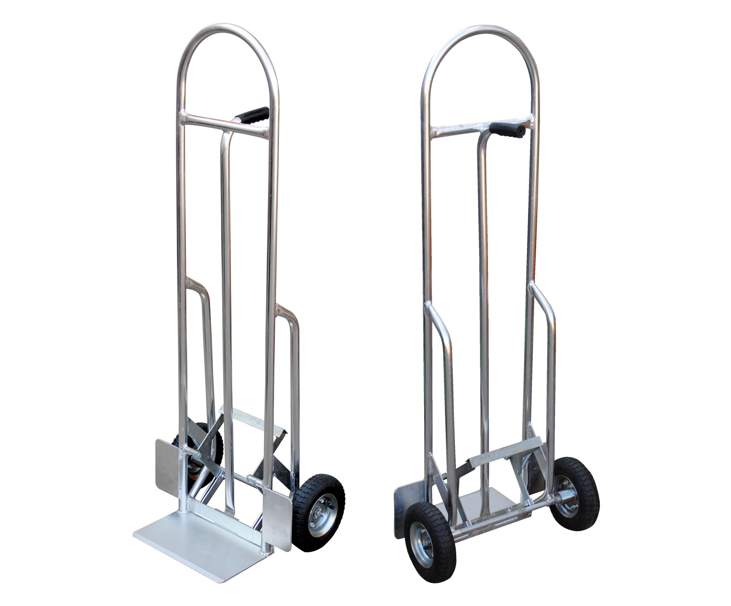 High Back Aluminum Hand Truck with Push Out