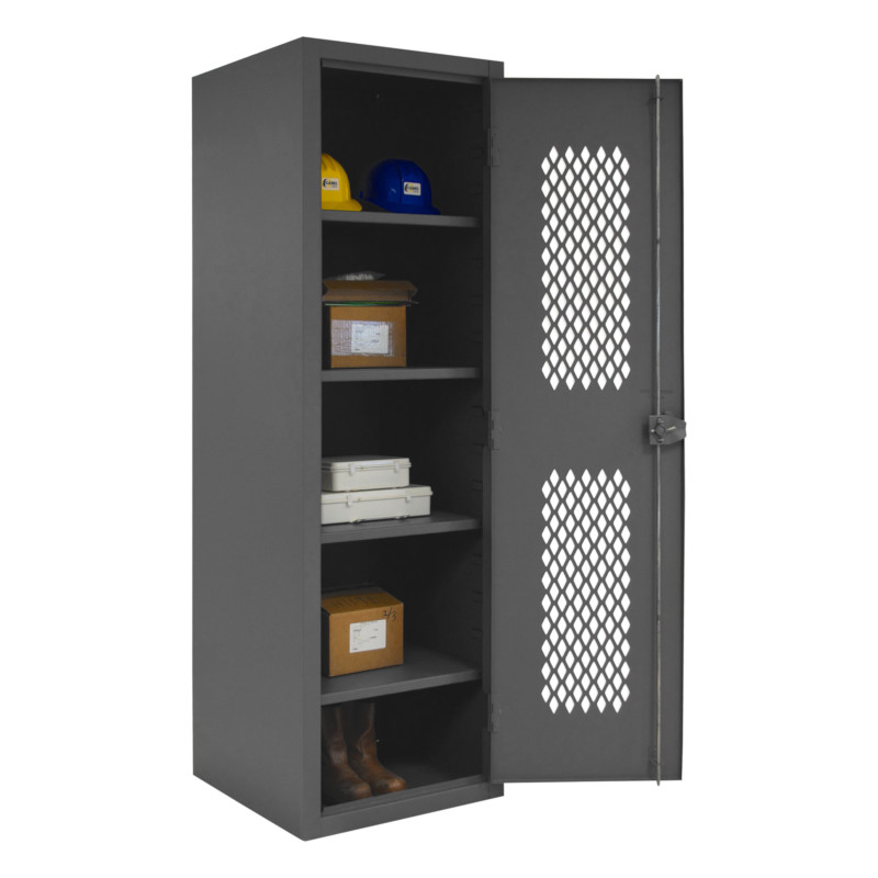 Durham 16 Gauge Ventilated Locker with 4 Adjustable Shelves