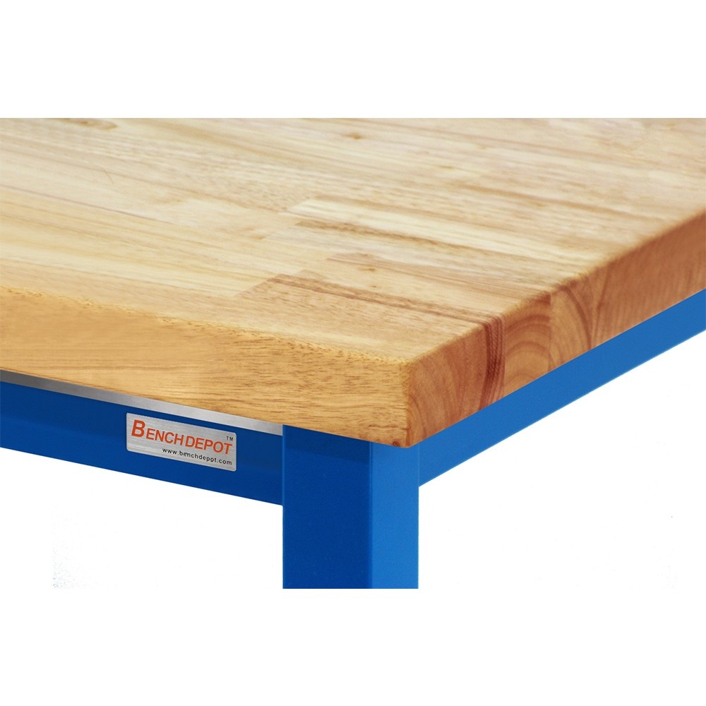 36" Wide Kennedy Benches with Oiled Butcher Block 1.75" Thick Top - Square Cut Edge