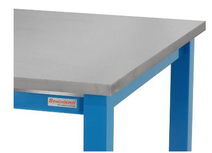Kennedy Benches with Stainless Steel Top - Square Cut Front Edge