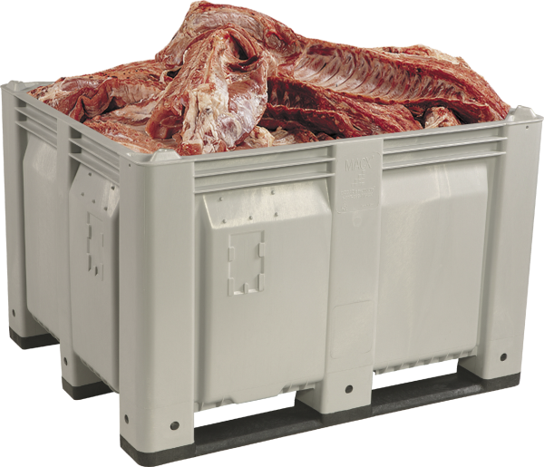 MACX Solid Container with Solid Side and Base Meat