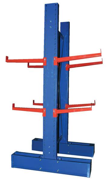 Vestil Medium Duty Cantilever Racking Series MDU-C (shown with arms and brace set)