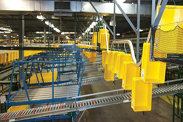 Overhead Conveyor Systems Distribution Centers / Warehouses Tote Return Systems