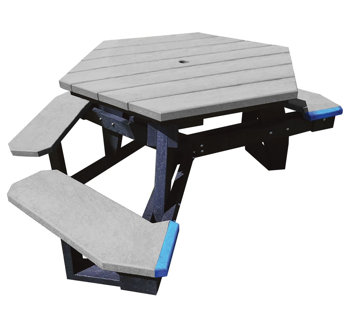 ADA Hexagon Picnic Tables Recycled Plastic