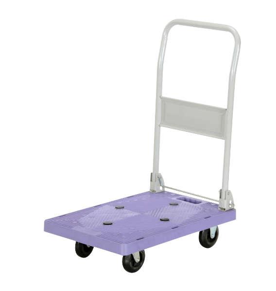 Vestil Plastic Platform Truck with Fold Down Handle Model No. FPT-1624