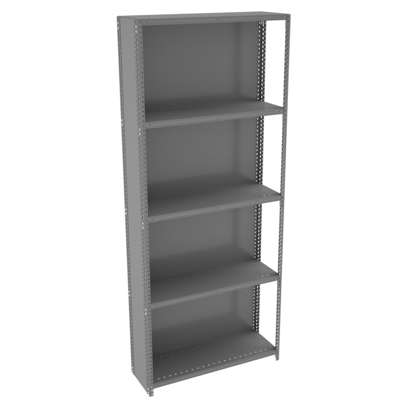 Tennsco Q-Line Industrial Clip Shelving - Closed Style A Adder Units