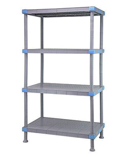 50 Inch High Milenia 4-Tier Solid Shelving Unit