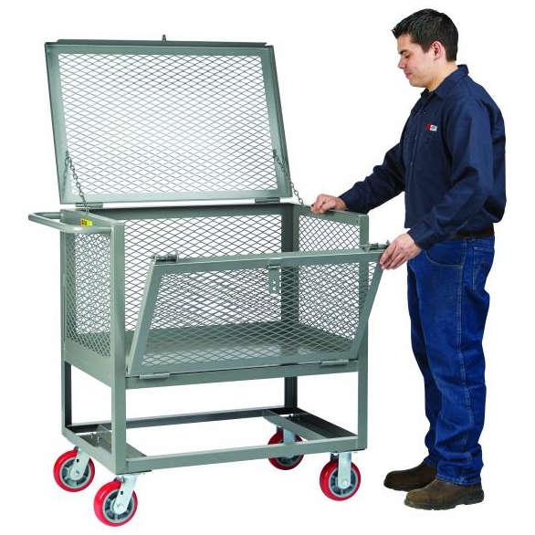 Little Giant Raised Platform Trucks with Drop-Gate and Lid