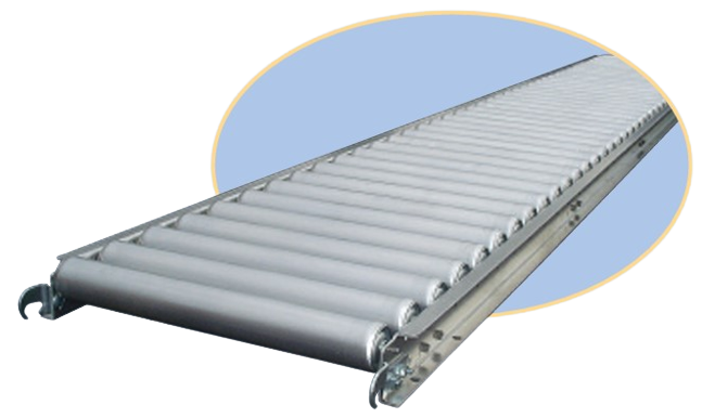 2 Inch Medium Duty Aluminum Roller Conveyors - 5 Ft Length