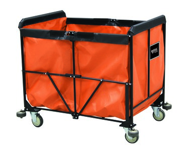 Collapsible Basket Truck - Vinyl - 8 Bushel - Orange