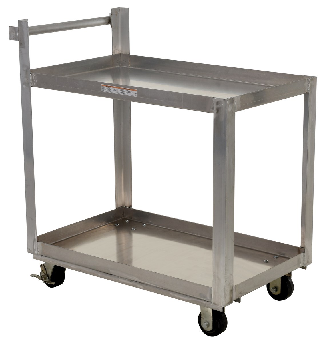2-Shelf Aluminum Service Cart model SCA2-2236
