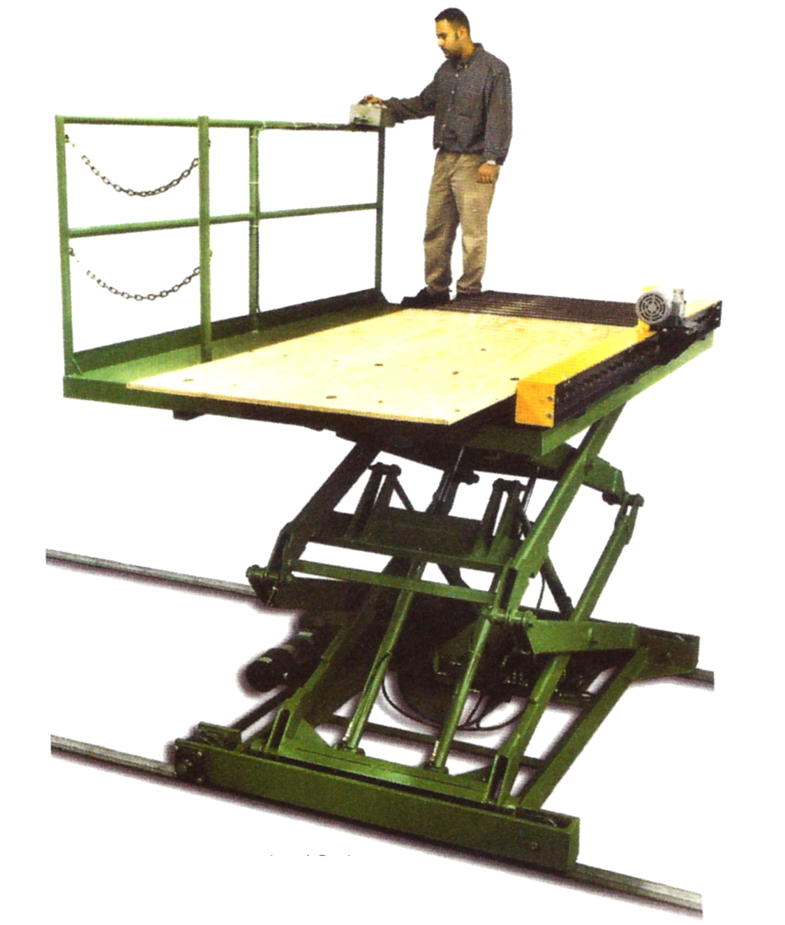 Double Scissor Lift Table for Storage and Retrieval