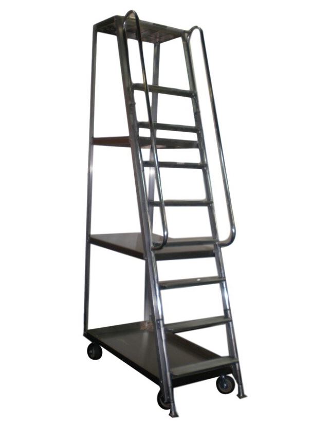 8-Step Archive Ladder Cart