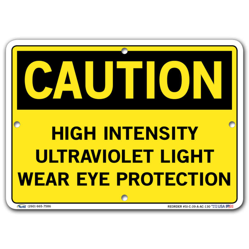 Vestil Caution High Intensity Ultraviolet