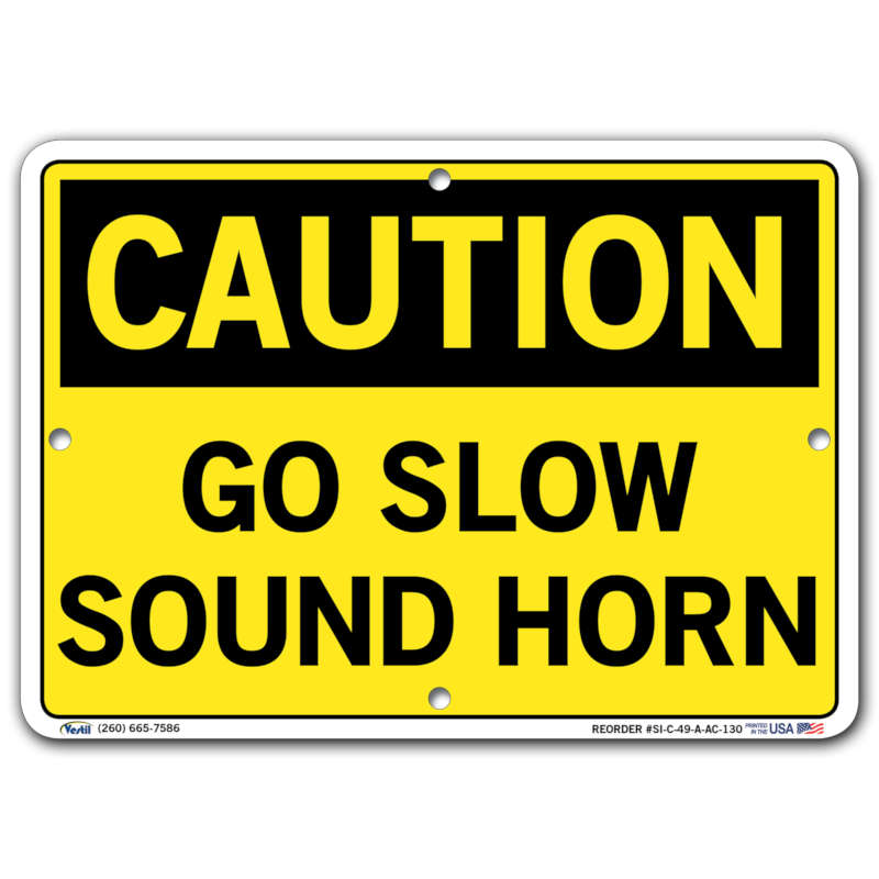 Vestil Caution Go Slow Sound Horn