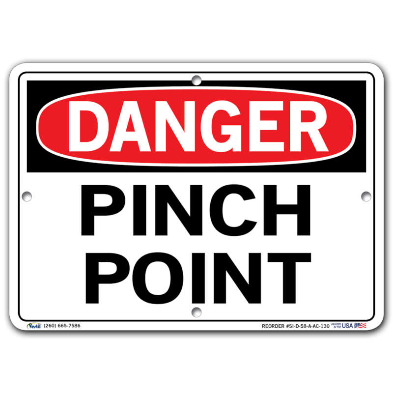 Vestil Danger Pinch Point
