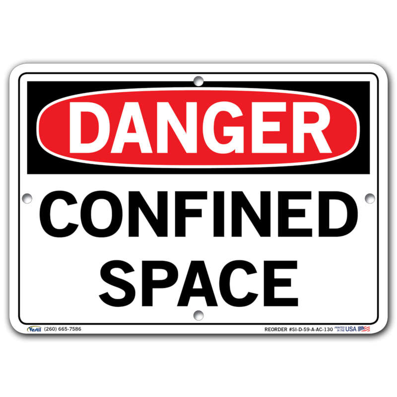 Vestil Danger Confined Space