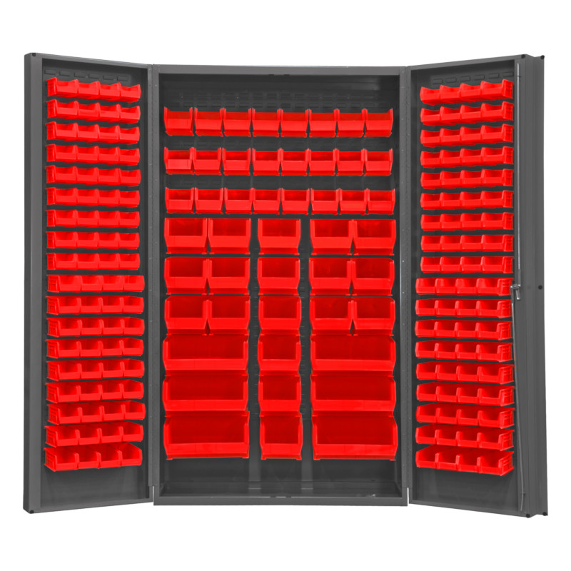 Durham 14 Gauge Cabinet with 192 Bins