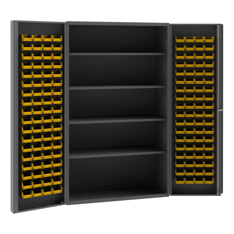 Durham Cabinet with 4 Shelves and 144 Bins