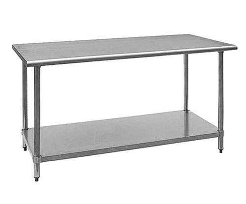 Quantum SST-2460U Stainless Steel Work Table with Adjustable Undershelf