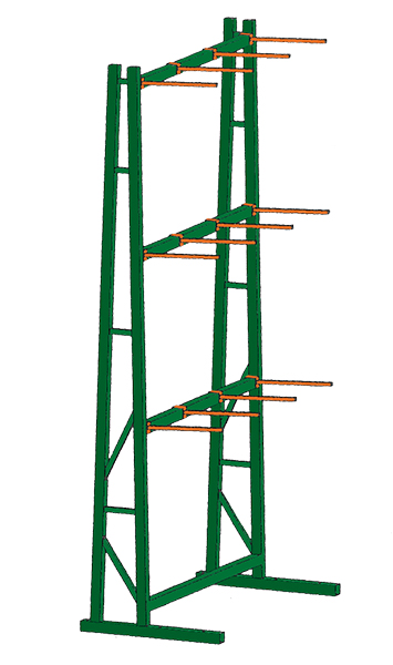 Stromberg Single Sided Vertical Storage Racks